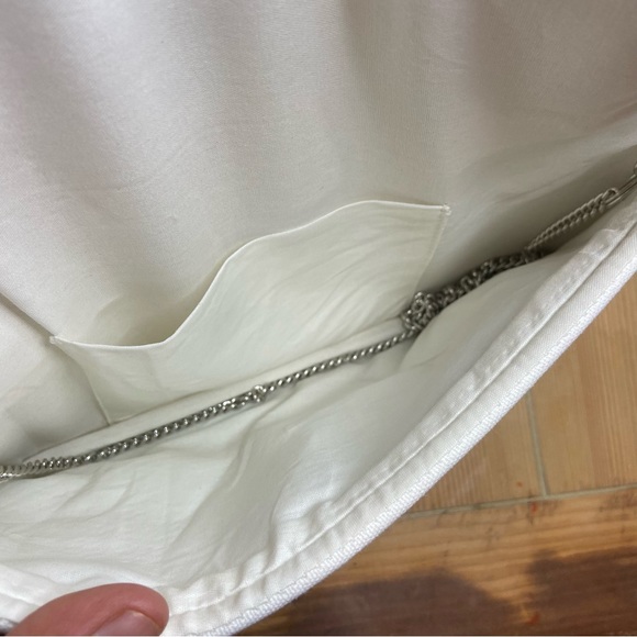 Lulus Effortlessly Glam Ivory Beaded Embroidered Clutch - Picture 8 of 8